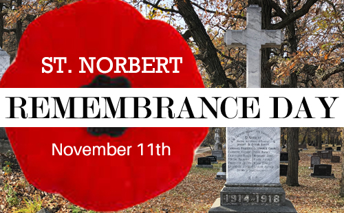 St Norbert Remembrance Day logo